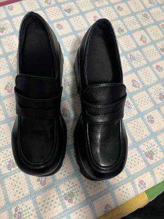 Zapatos negros plataforma tacón