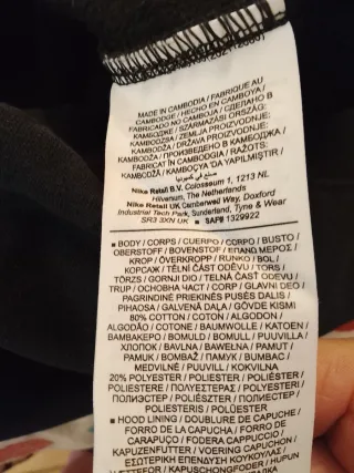 Felpa Nike Nera con banda logo