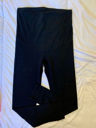 Leggings largos premamá negros