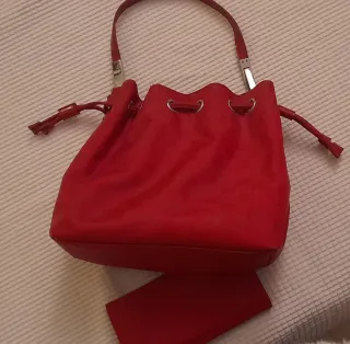 Bolso DKNY Rojo + Cartera