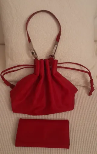 Bolso DKNY Rojo + Cartera