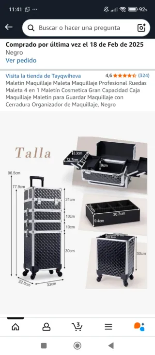 Maletín Maquillaje Profesional con Ruedas