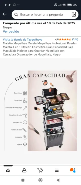 Maletín Maquillaje Profesional con Ruedas