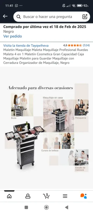 Maletín Maquillaje Profesional con Ruedas