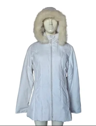 Piumino bianco Alexander McQueen con cappuccio