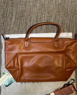 Bolso Longchamp Cuero Marrón