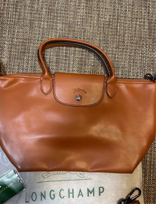 Bolso Longchamp Cuero Marrón