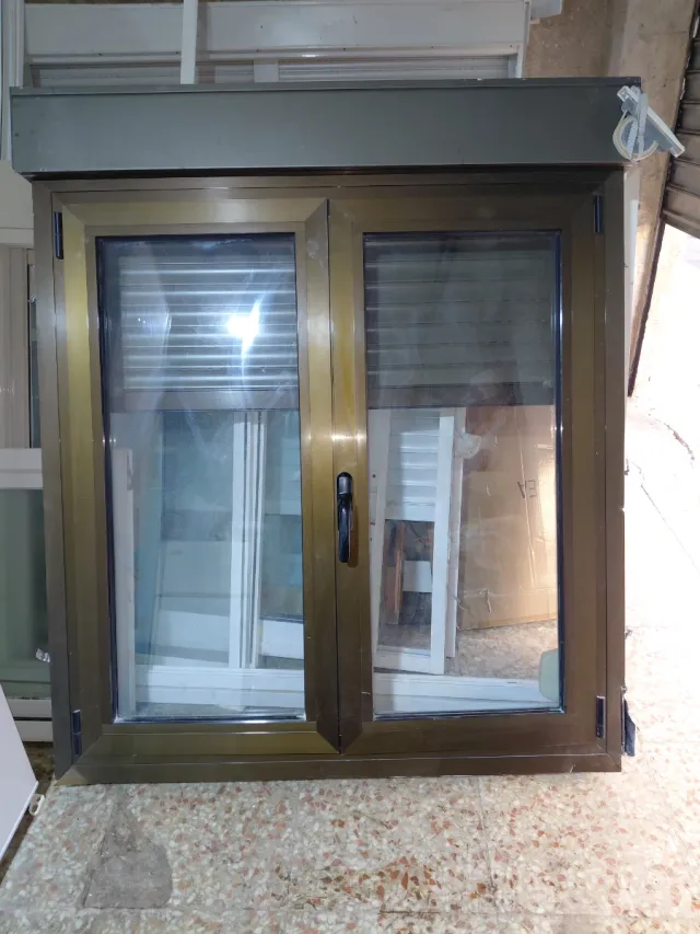 2 Ventanas de Aluminio 130x150 alto