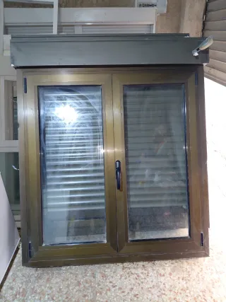 2 Ventanas de Aluminio 130x150 alto
