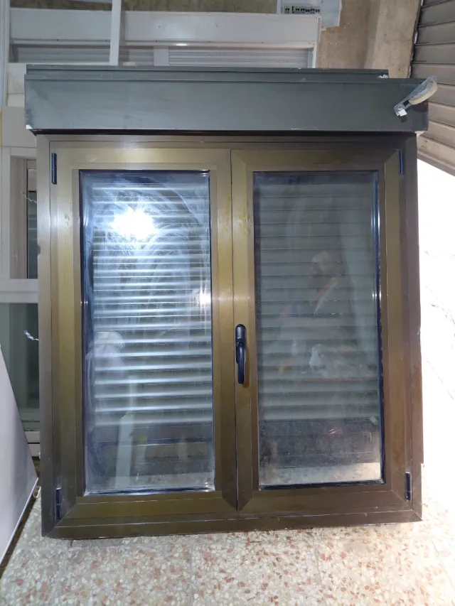 2 Ventanas de Aluminio 130x150 alto