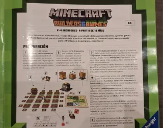 Juego de mesa Minecraft Builders & Biomes +2 Libro