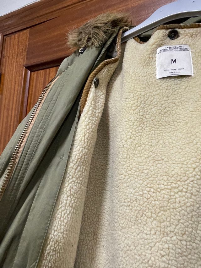 Abrigo Zara 2 en 1 Verde