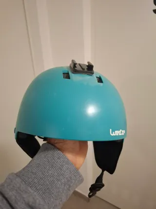 Casco esquí infantil azul