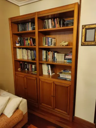 Librería madera cerezo