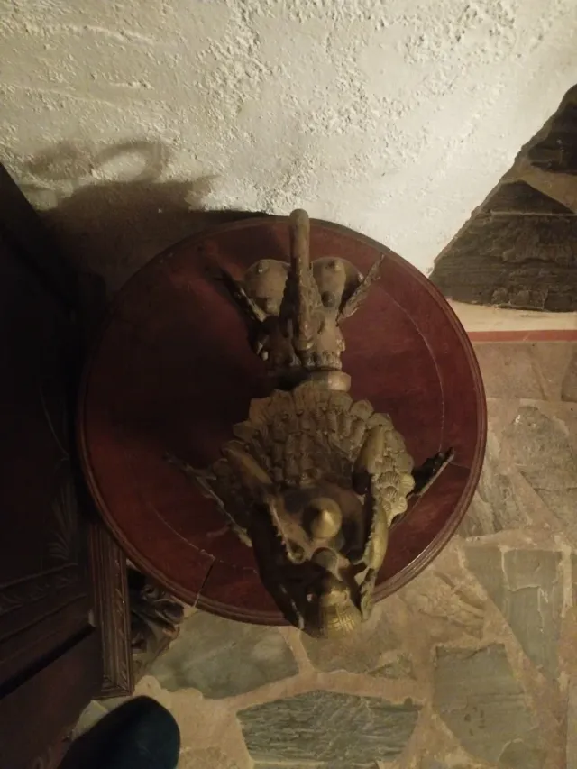 Figura Bronce Vintage Estilo Chino