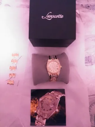 Reloj Lanscotte Mujer Dorado, Original