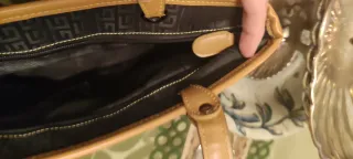 Bolso G Negro y Beige