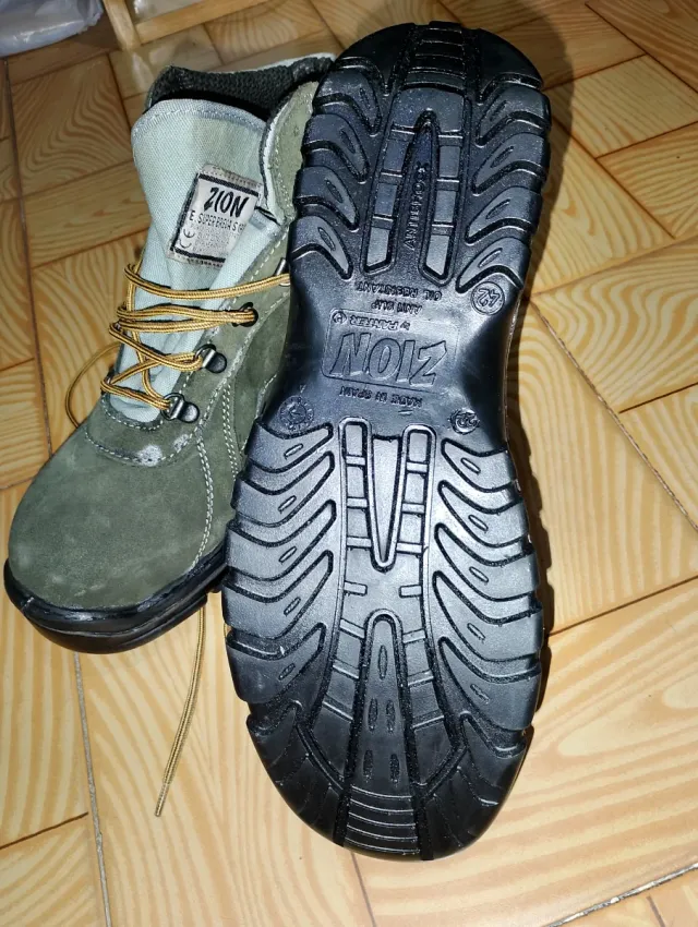 Zapatos de trabajo ZION verde punta de acero