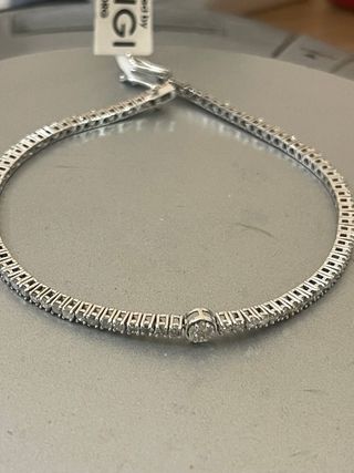 Pulsera Tenis Oro 14k 2.81 Ct Diamantes Naturales