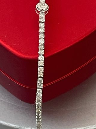 Pulsera Tenis Oro 14k 2.81 Ct Diamantes Naturales