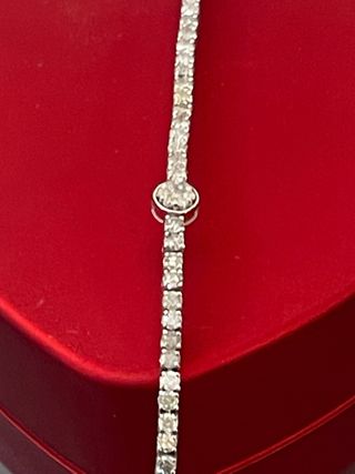 Pulsera Tenis Oro 14k 2.81 Ct Diamantes Naturales