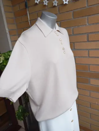 Jersey lana vintage beige