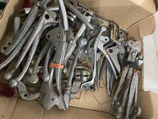 Manetas moto clásica aluminio