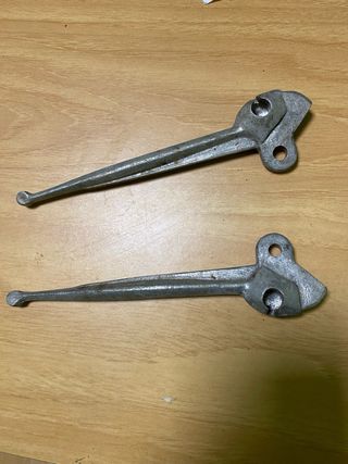 Manetas moto clásica aluminio