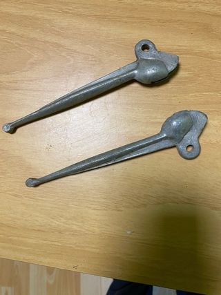 Manetas moto clásica aluminio