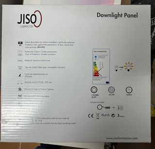 Luz LED JISO Panel 22W 4000K.