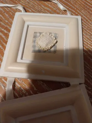 Set 3 Quadretti Legno Beige