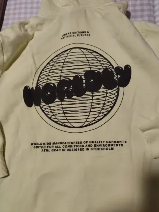 Sudadera H&M Color Verde Lima Talla L.