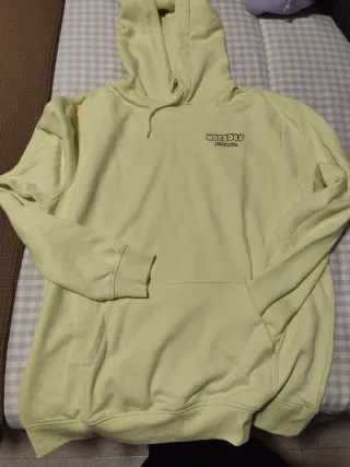 Sudadera H&M Color Verde Lima Talla L.