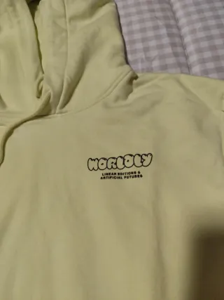 Sudadera H&M Color Verde Lima Talla L.