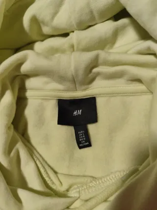 Sudadera H&M Color Verde Lima Talla L.