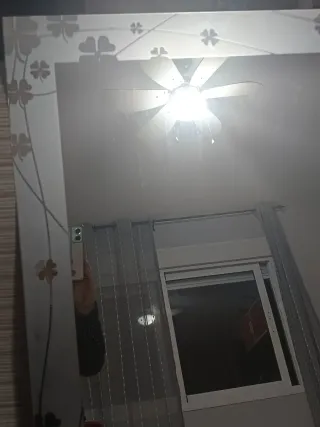 Espejo decorativo con flores