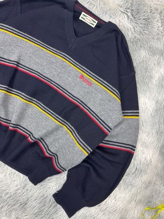 Maglione WISPER righe navy & grigio