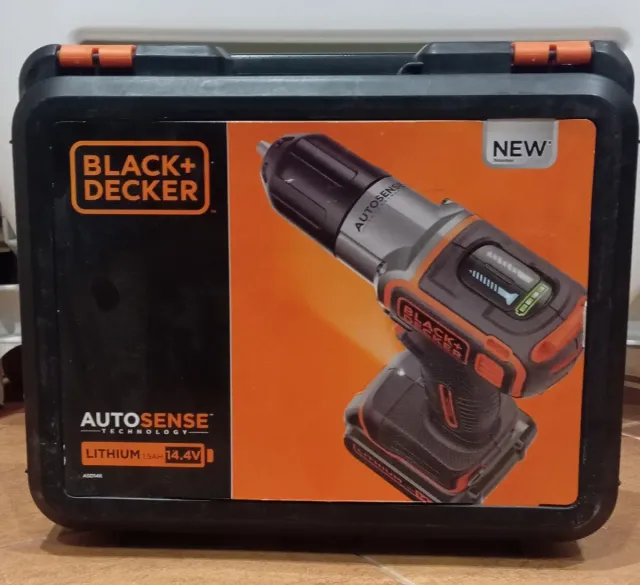 Taladro/destornillador Black+Decker 14,4V AutoSens
