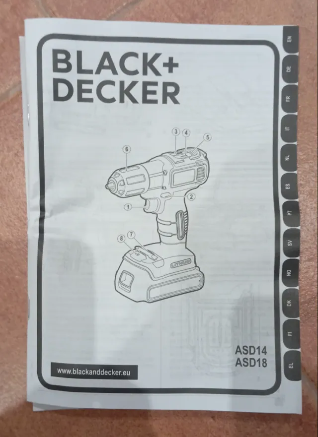 Taladro/destornillador Black+Decker 14,4V AutoSens