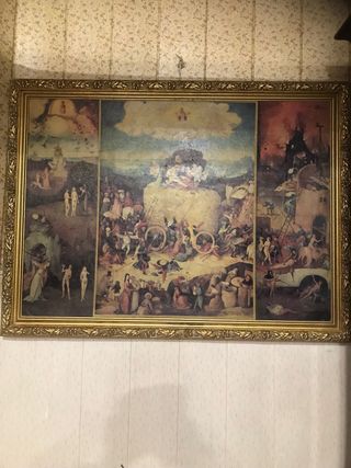 Cuadro antiguo El Jardín de las Delicias