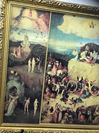 Cuadro antiguo El Jardín de las Delicias