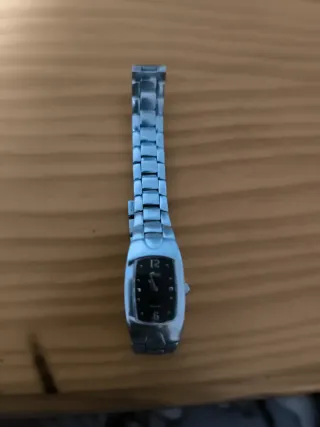 Reloj Lotus Mujer Plata y Negro