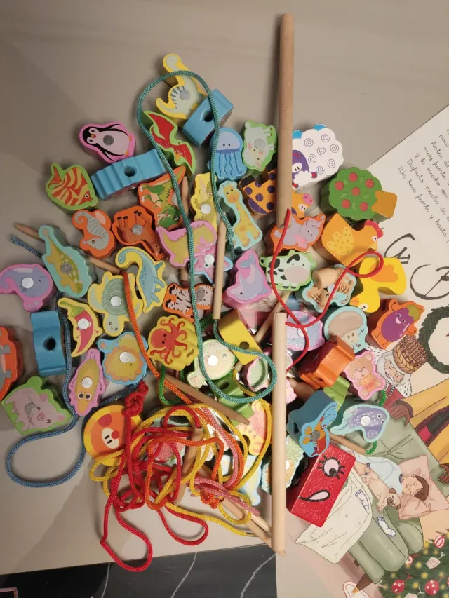 Juego pesca imantado y lazadas motricidad