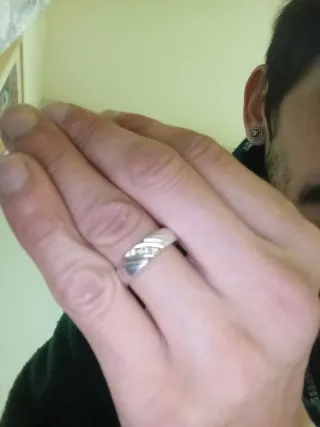 Anillo Plata 925 y Oro 18k Talla 15