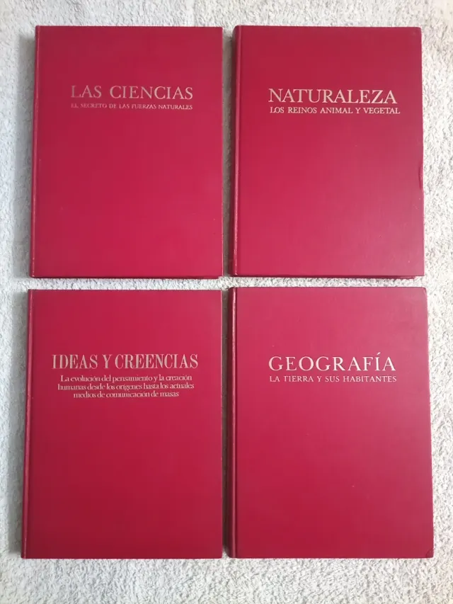 4 tomos "Nuestro mundo ayer, hoy y mañana"