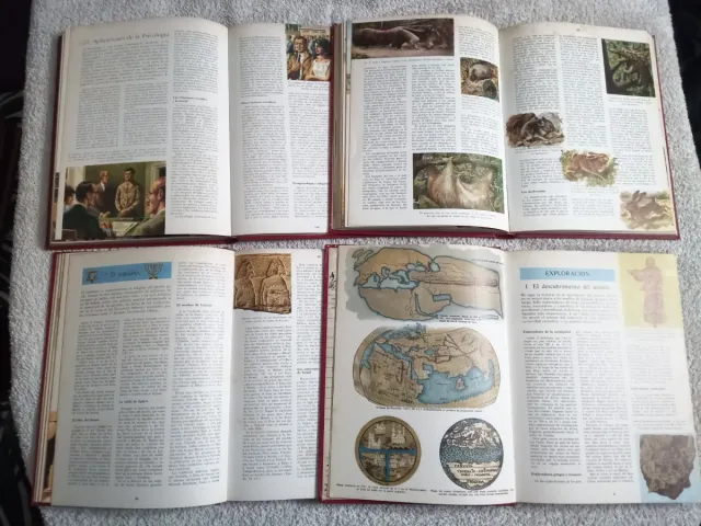 4 tomos "Nuestro mundo ayer, hoy y mañana"