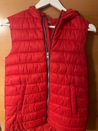 Chaleco Benetton niñ@ rojo
