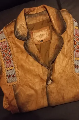 Chaqueta estilo indio de Cuero de calidad Talla M