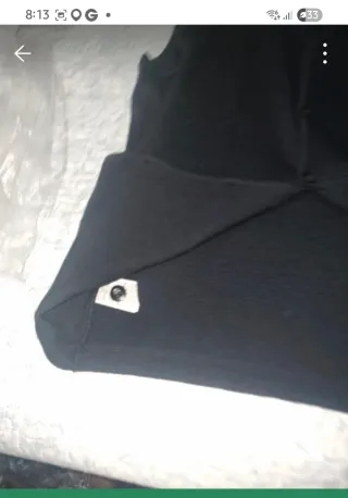 Chaleco negro de punto