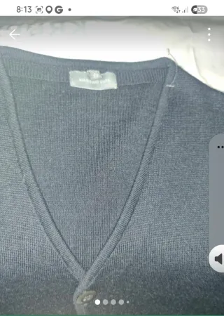 Chaleco negro de punto